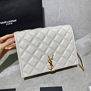 YSL BECKY MINI BAG WHITE 629246 SIZE 25 CM - 2