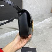 YSL KAIA SMALL SATCHEL BLACK 619740 SIZE 18 CM - 3