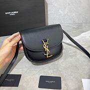 YSL KAIA SMALL SATCHEL BLACK 619740 SIZE 18 CM - 5