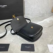 YSL KAIA SMALL SATCHEL BLACK 619740 SIZE 18 CM - 6