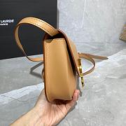 YSL KAIA SMALL SATCHEL BEIGE 619740 SIZE 18 CM - 5