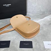 YSL KAIA SMALL SATCHEL BEIGE 619740 SIZE 18 CM - 4