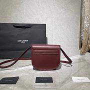 YSL KAIA SMALL SATCHEL BORDEAUX 619740 SIZE 18 CM - 4