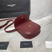 YSL KAIA SMALL SATCHEL BORDEAUX 619740 SIZE 18 CM - 2