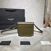 YSL KAIA SMALL SATCHEL ARMY GREEN 619740 SIZE 18 CM - 5