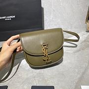YSL KAIA SMALL SATCHEL ARMY GREEN 619740 SIZE 18 CM - 3