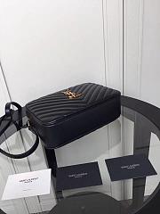 YSL LOU CAMERA BAG BLACK & GOLD-TONE METAL 520534 SIZE 23 CM - 4