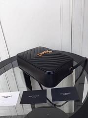 YSL LOU CAMERA BAG BLACK & GOLD-TONE METAL 520534 SIZE 23 CM - 3
