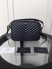 YSL LOU CAMERA BAG BLACK & GOLD-TONE METAL 520534 SIZE 23 CM - 5