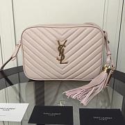 YSL LOU CAMERA BAG PALE PINK 520534 SIZE 23 CM - 1