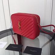 YSL LOU CAMERA BAG RED 520534 SIZE 23 CM - 6