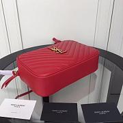 YSL LOU CAMERA BAG RED 520534 SIZE 23 CM - 5