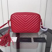 YSL LOU CAMERA BAG RED 520534 SIZE 23 CM - 3