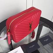 YSL LOU CAMERA BAG RED 520534 SIZE 23 CM - 2