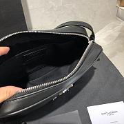 YSL LOU CAMERA BAG BLACK & SILVER-TONE METAL 520534 SIZE 23 CM - 4