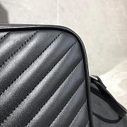 YSL LOU CAMERA BAG BLACK & SILVER-TONE METAL 520534 SIZE 23 CM - 2