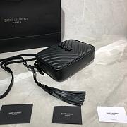 YSL LOU CAMERA BAG BLACK & BLACK METAL 520534 SIZE 23 CM - 5