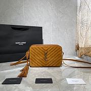 YSL LOU CAMERA BAG CARAMEL MATTE LEATHER 520534 SIZE 23 CM - 1