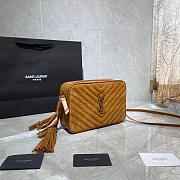 YSL LOU CAMERA BAG CARAMEL MATTE LEATHER 520534 SIZE 23 CM - 5