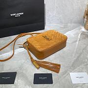 YSL LOU CAMERA BAG CARAMEL MATTE LEATHER 520534 SIZE 23 CM - 4