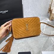 YSL LOU CAMERA BAG CARAMEL MATTE LEATHER 520534 SIZE 23 CM - 3