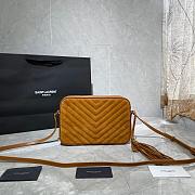 YSL LOU CAMERA BAG CARAMEL MATTE LEATHER 520534 SIZE 23 CM - 2
