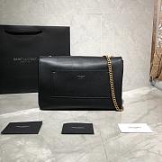YSL KATE MEDIUM REVERSIBLE BLACK 553804 SIZE 28.5 CM - 6