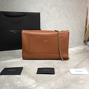 YSL KATE MEDIUM REVERSIBLE BROWN 553804 SIZE 28.5 CM - 6