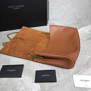 YSL KATE MEDIUM REVERSIBLE BROWN 553804 SIZE 28.5 CM - 5