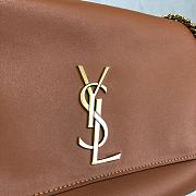 YSL KATE MEDIUM REVERSIBLE BROWN 553804 SIZE 28.5 CM - 3