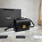 YSL MEDIUM BELLECHASSE BAG BLACK 482051 SIZE 22 CM - 2