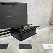YSL MEDIUM BELLECHASSE BAG BLACK 482051 SIZE 22 CM - 3