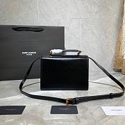 YSL MEDIUM BELLECHASSE BAG BLACK 482051 SIZE 22 CM - 4