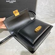 YSL MEDIUM BELLECHASSE BAG BLACK 482051 SIZE 22 CM - 5