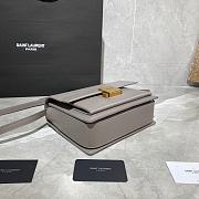 YSL MEDIUM BELLECHASSE BAG GRAY 482051 SIZE 22 CM - 6