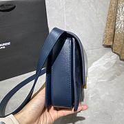 YSL MEDIUM BELLECHASSE BLUE 482044 SIZE 24 CM - 3