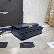 YSL MEDIUM BELLECHASSE BLUE 482044 SIZE 24 CM - 4