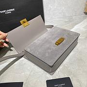 YSL MEDIUM BELLECHASSE GRAY 482044 SIZE 24 CM - 4