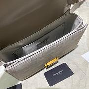 YSL MEDIUM BELLECHASSE GRAY 482044 SIZE 24 CM - 2