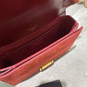 YSL MEDIUM BELLECHASSE BORDEAUX 482044 SIZE 24 CM - 6