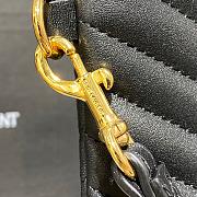 YSL MONOGRAM MEDIUM DOCUMENT HOLDER BLACK & GOLD-TONE METAL 413444 SIZE 30 CM - 2