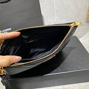 YSL MONOGRAM SMALL DOCUMENT HOLDER BLACK & GOLD-TONE METAL 379039 SIZE 24 CM - 5