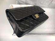 CHANEL CLASSIC LAMPSKIN FLAP MEDIUM HANDBAG - 2