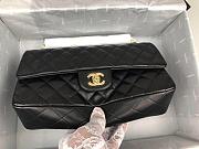 CHANEL CLASSIC LAMPSKIN FLAP MEDIUM HANDBAG - 3