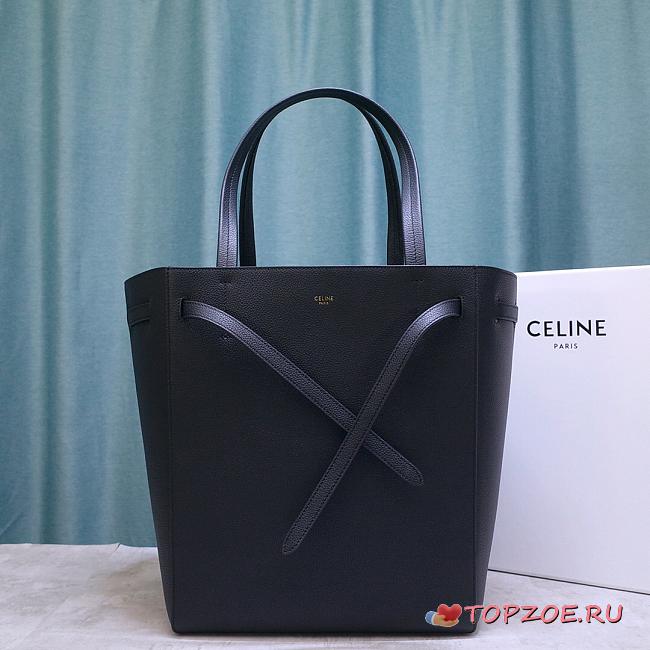 CELINE SMALL CABAS PHANTOM BLACK 189023 SIZE 27 CM - 1
