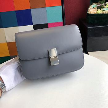 CELINE MEDIUM CLASSIC BAG GRAY 189173 SIZE 24 x 18 x 7 CM
