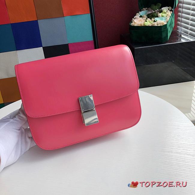 CELINE MEDIUM CLASSIC BAG PUNCH PINK 189173 SIZE 24 x 18 x 7 CM - 1