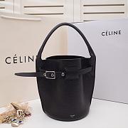 CELINE BIG BAG NANO BUCKET BAG BLACK 187243 SIZE 21 CM - 1