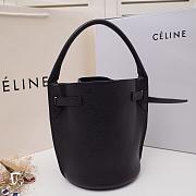 CELINE BIG BAG NANO BUCKET BAG BLACK 187243 SIZE 21 CM - 6