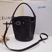 CELINE BIG BAG NANO BUCKET BAG BLACK 187243 SIZE 21 CM - 2